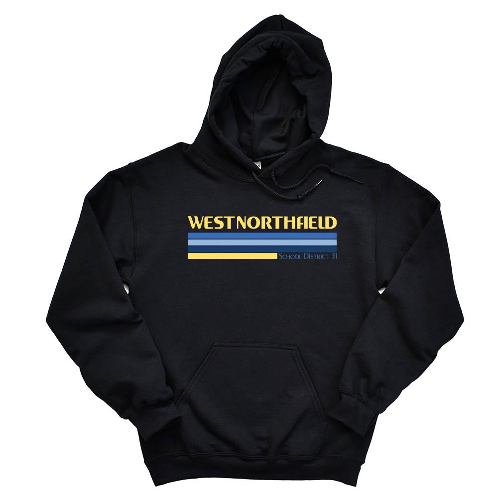 Stripes ~ Hoodie ~ West Northfield School District 31