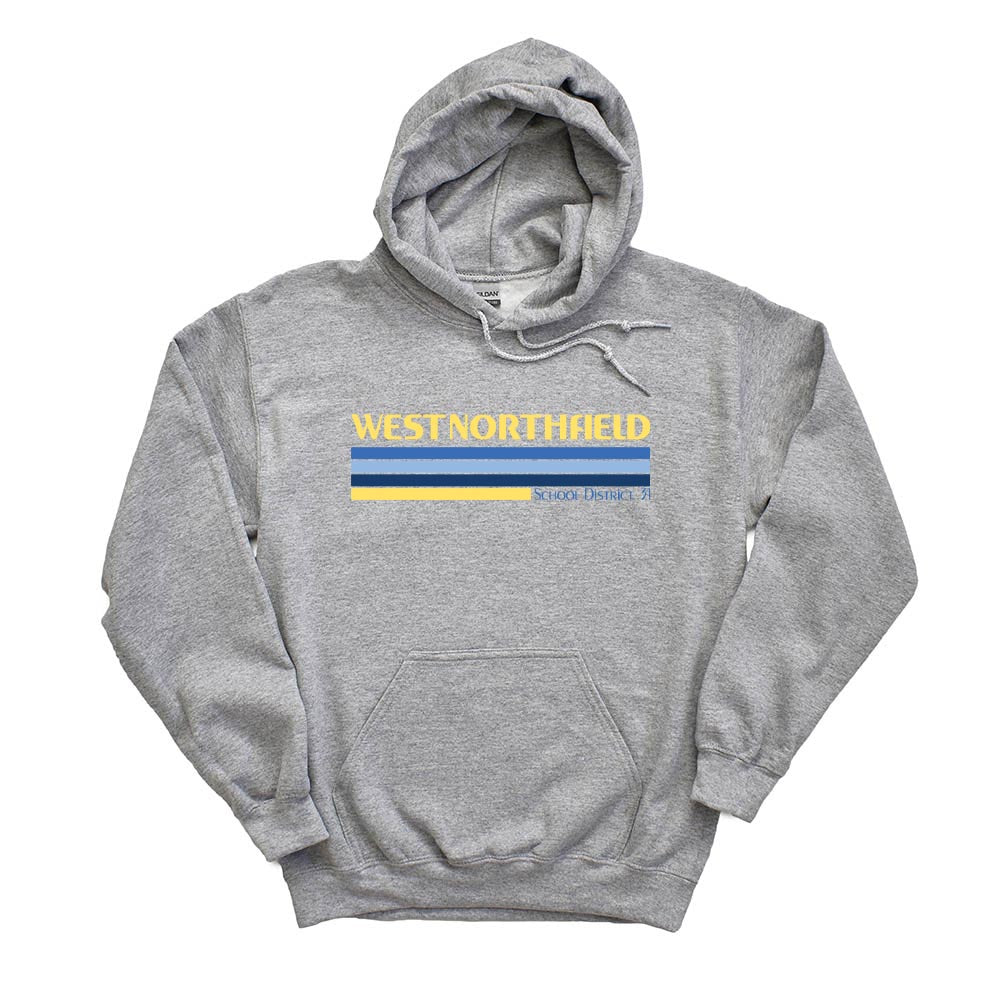Stripes ~ Hoodie ~ West Northfield School District 31