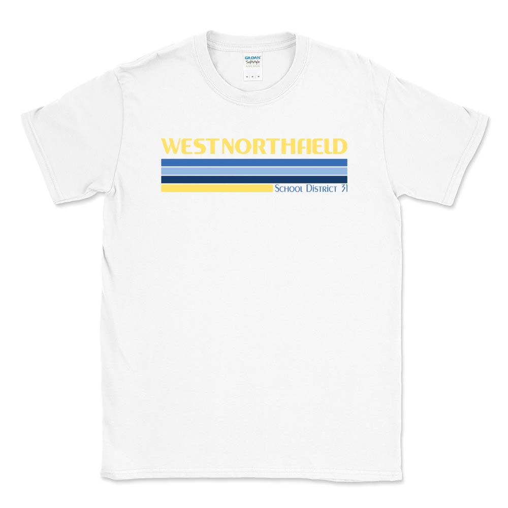 Stripes ~ Cotton T-Shirt ~ West Northfield School District 31