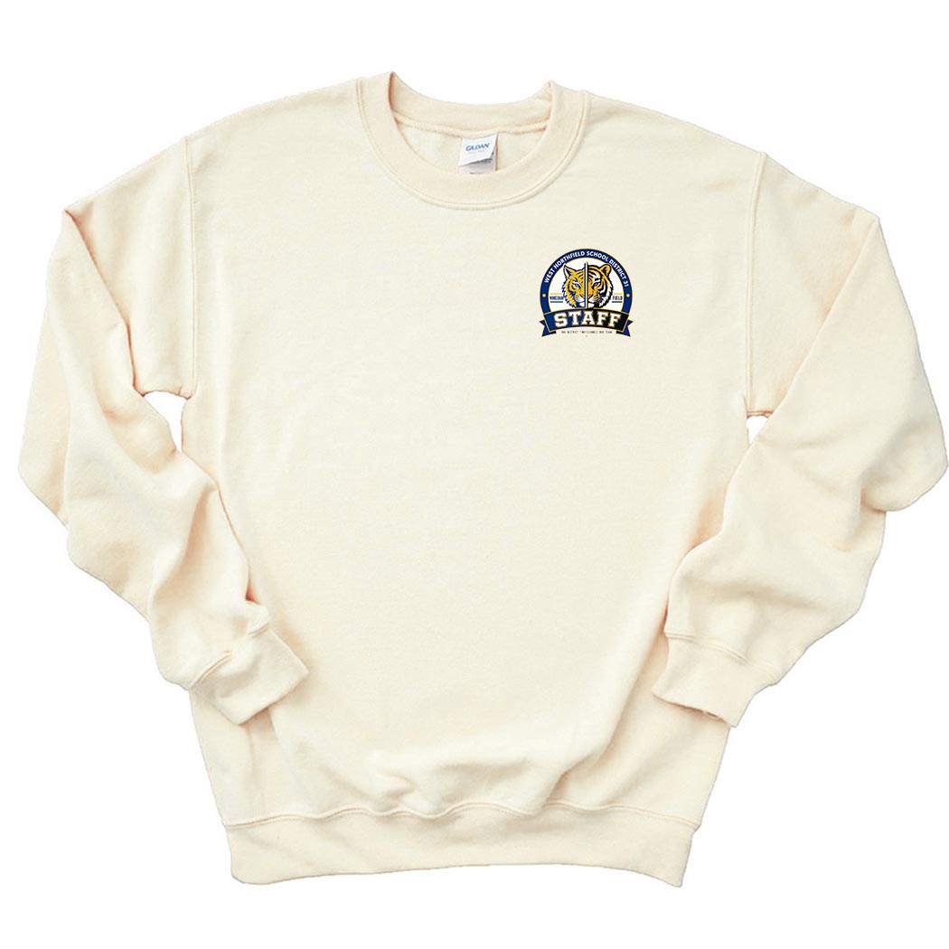 D31 Staff Badge ~ Crewneck Sweatshirt ~ District 31-off white