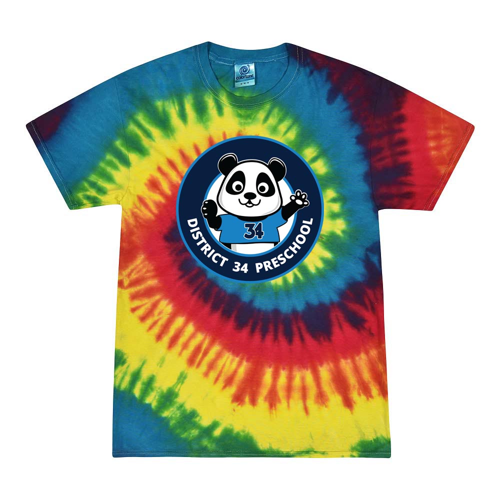 Logo ~ Tie Dye Tee ~ D34 Preschool