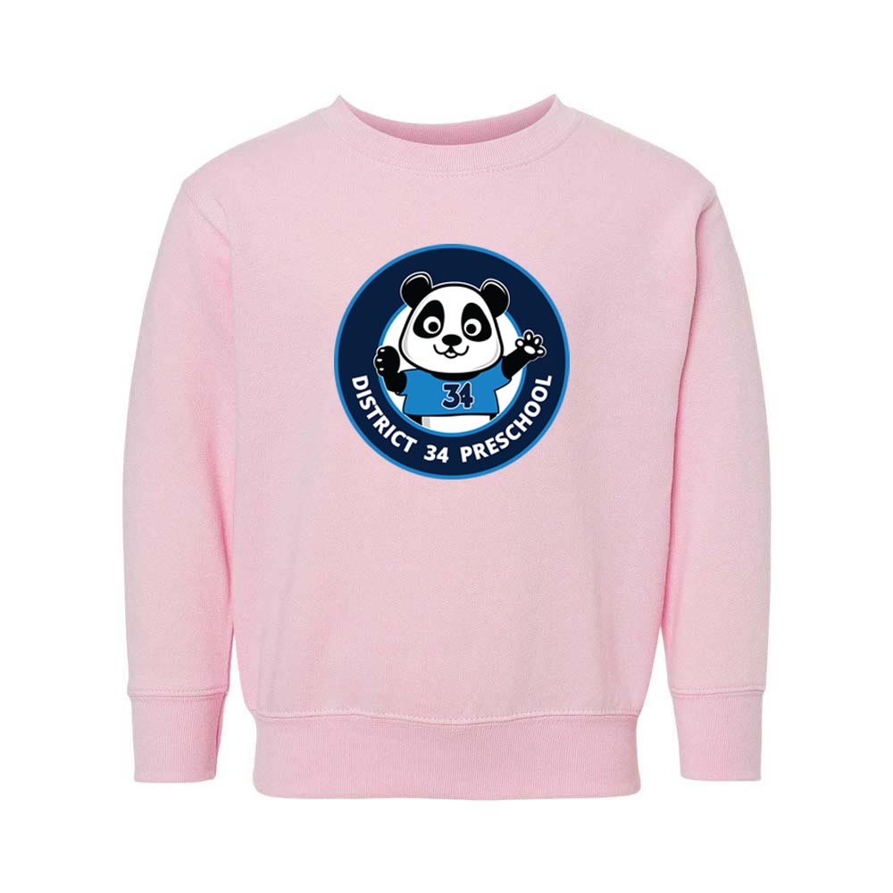 Logo ~ Raglan Crewneck Sweatshirt ~ D34 Preschool