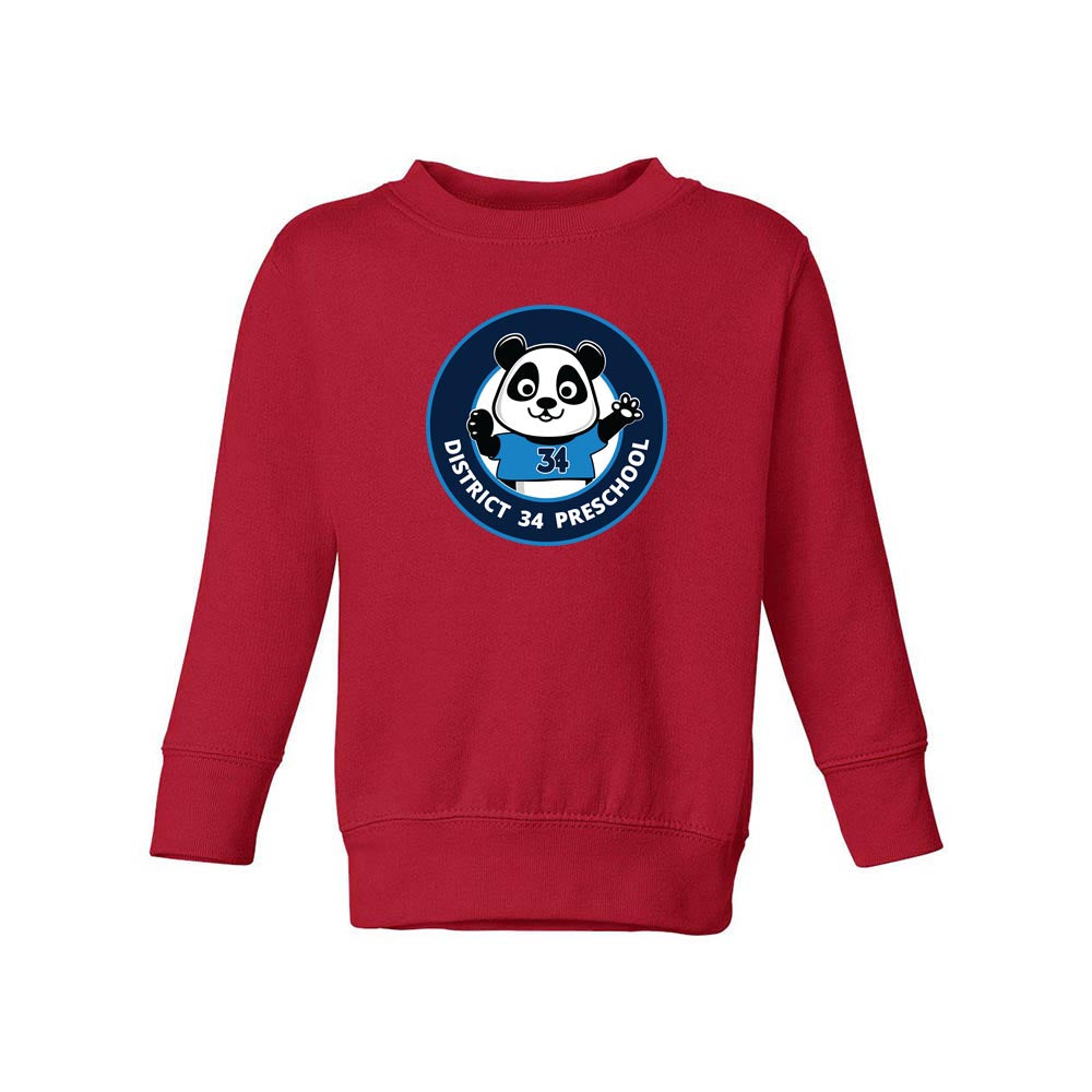 Logo ~ Raglan Crewneck Sweatshirt ~ D34 Preschool