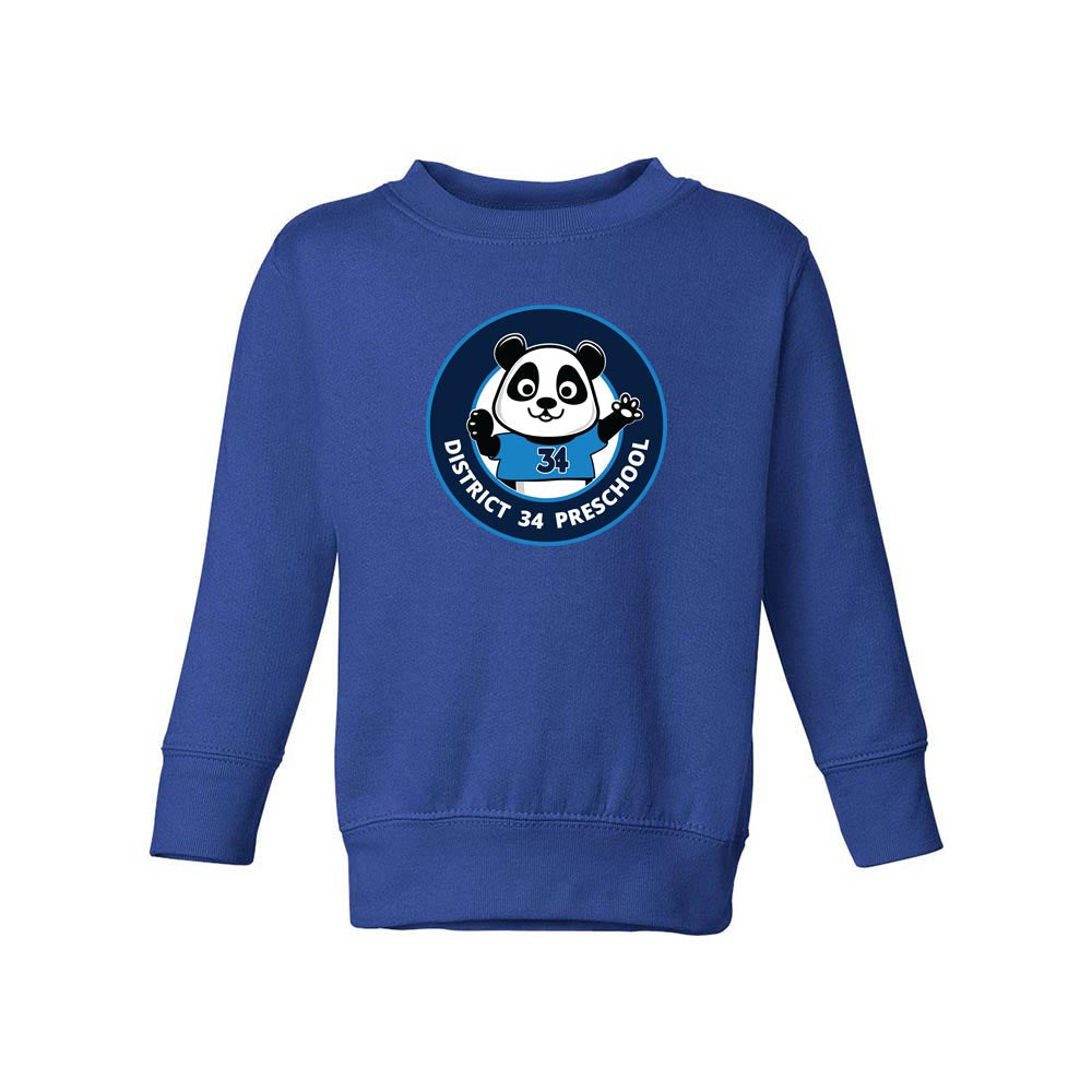 Logo ~ Raglan Crewneck Sweatshirt ~ D34 Preschool