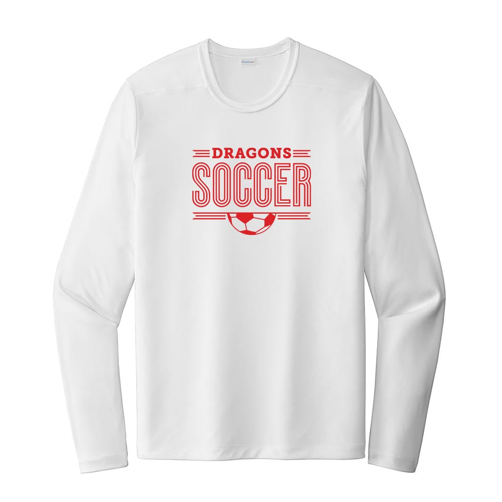 Deco Dragons Soccer ~ Long Sleeve Performance Tee ~ Deerfield Dragons AYSO Soccer