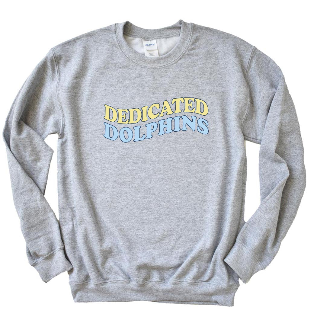 Dedicated Dolphins Wave ~ Crewneck Sweatshirt ~ Dedicated Dolphins