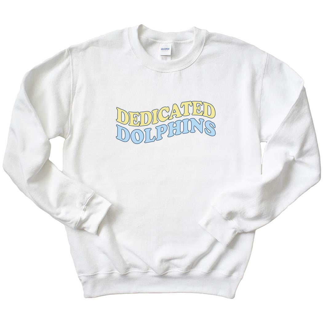 Dedicated Dolphins Wave ~ Crewneck Sweatshirt ~ Dedicated Dolphins