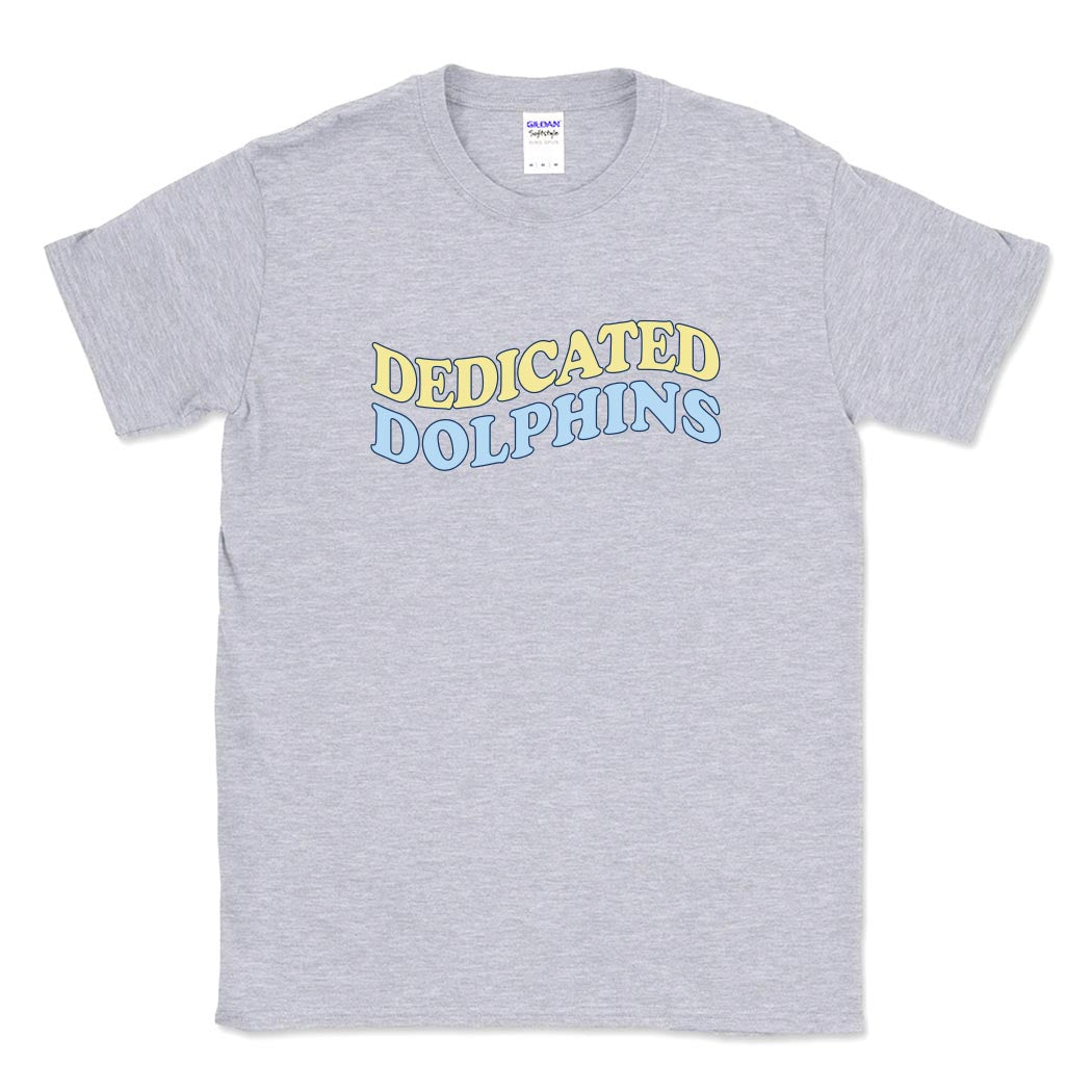 Dedicated Dolphins Wave ~ Cotton T-Shirt ~ Dedicated Dolphins
