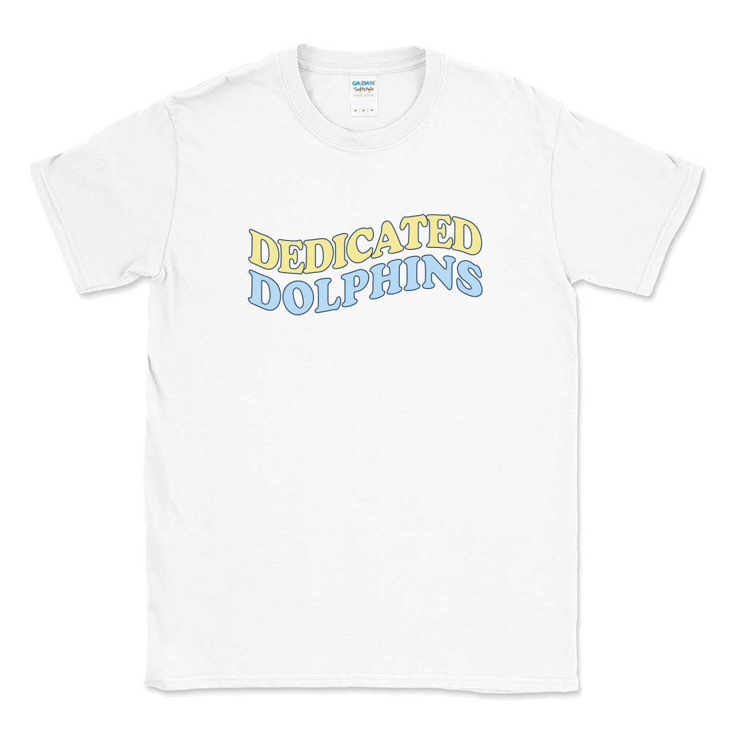 Dedicated Dolphins Wave ~ Cotton T-Shirt ~ Dedicated Dolphins