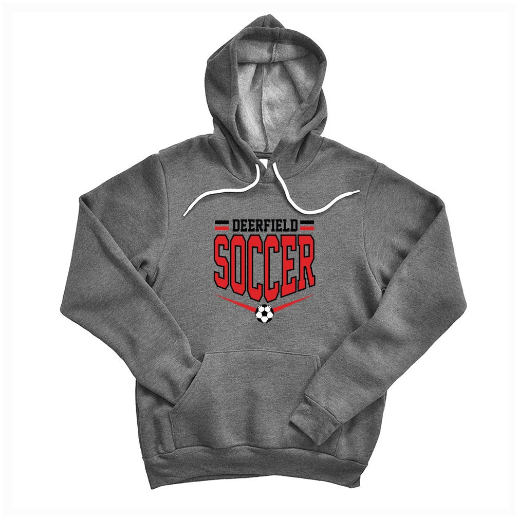 Deerfield Soccer ~ Sponge Fleece Hoodie ~ Deerfield Dragons AYSO Soccer