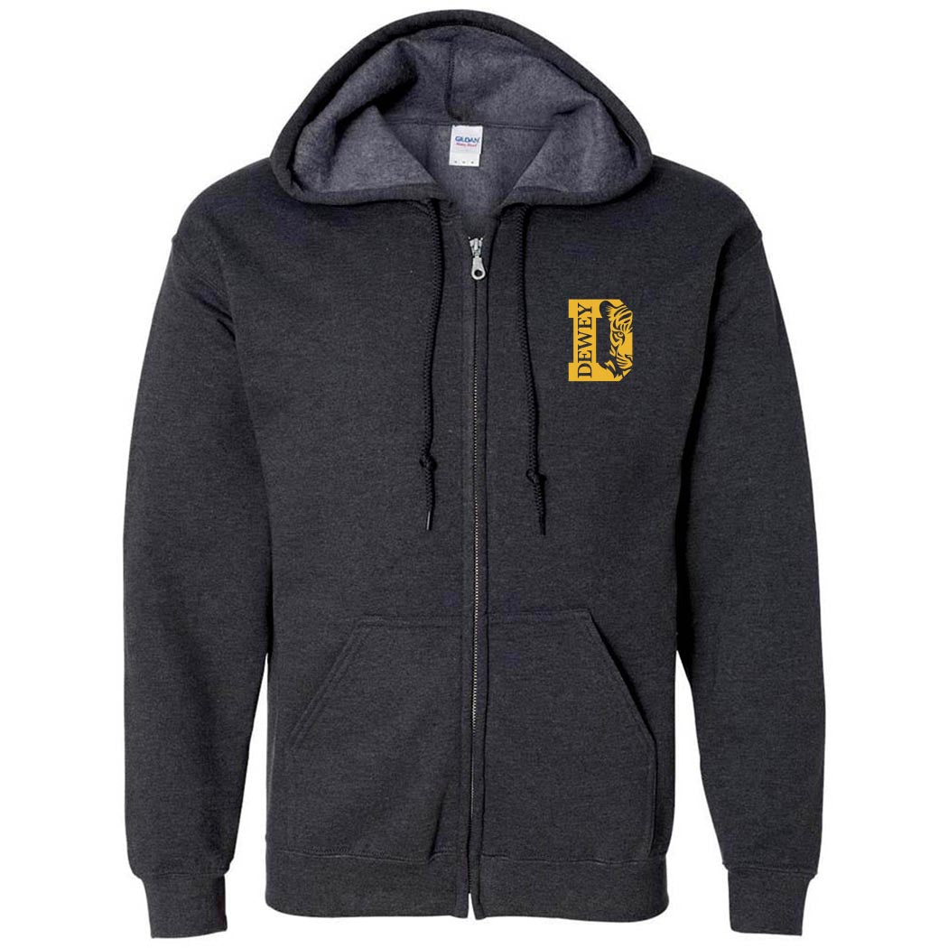 Tigers Stamp ~ Zip Hoodie ~ Dewey Elementary School
