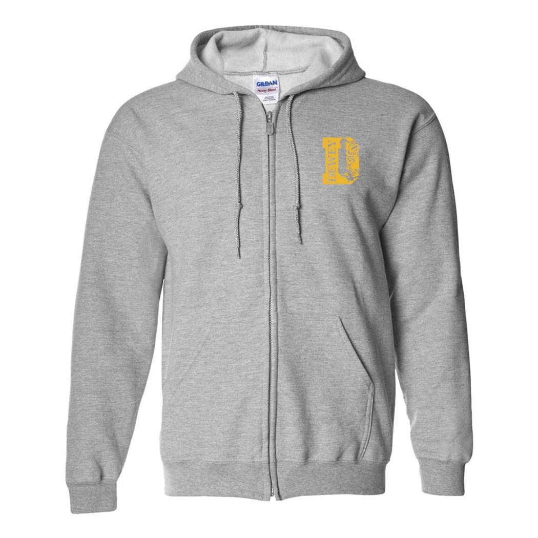 Tigers Stamp ~ Zip Hoodie ~ Dewey Elementary School