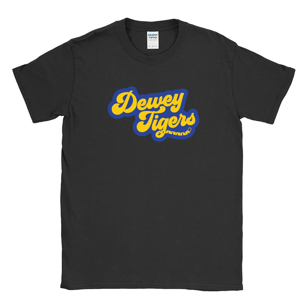 Tigers / Tigres Tail ~ Cotton T-Shirt ~ Dewey Elementary School