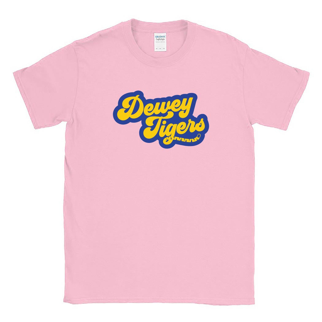 Tigers / Tigres Tail ~ Cotton T-Shirt ~ Dewey Elementary School