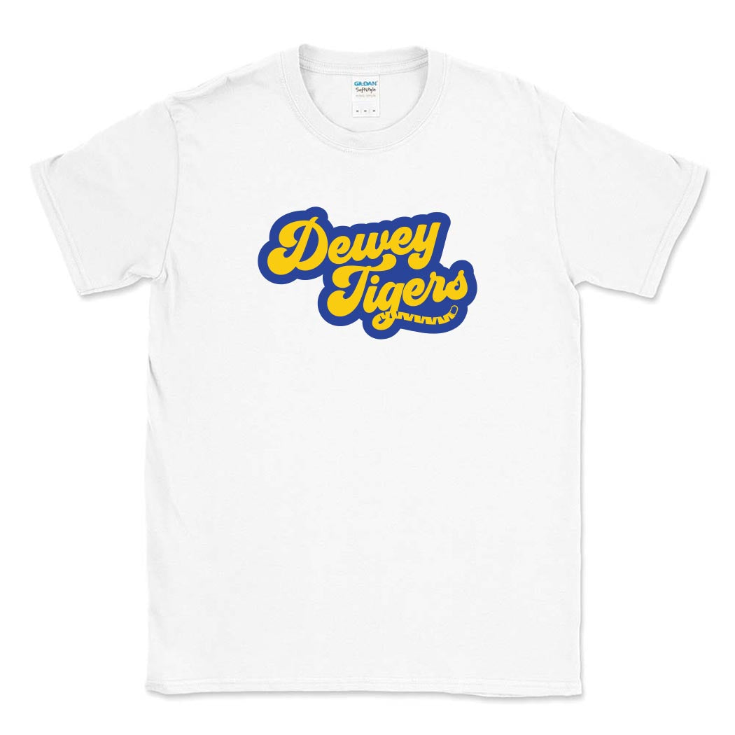 Tigers / Tigres Tail ~ Cotton T-Shirt ~ Dewey Elementary School