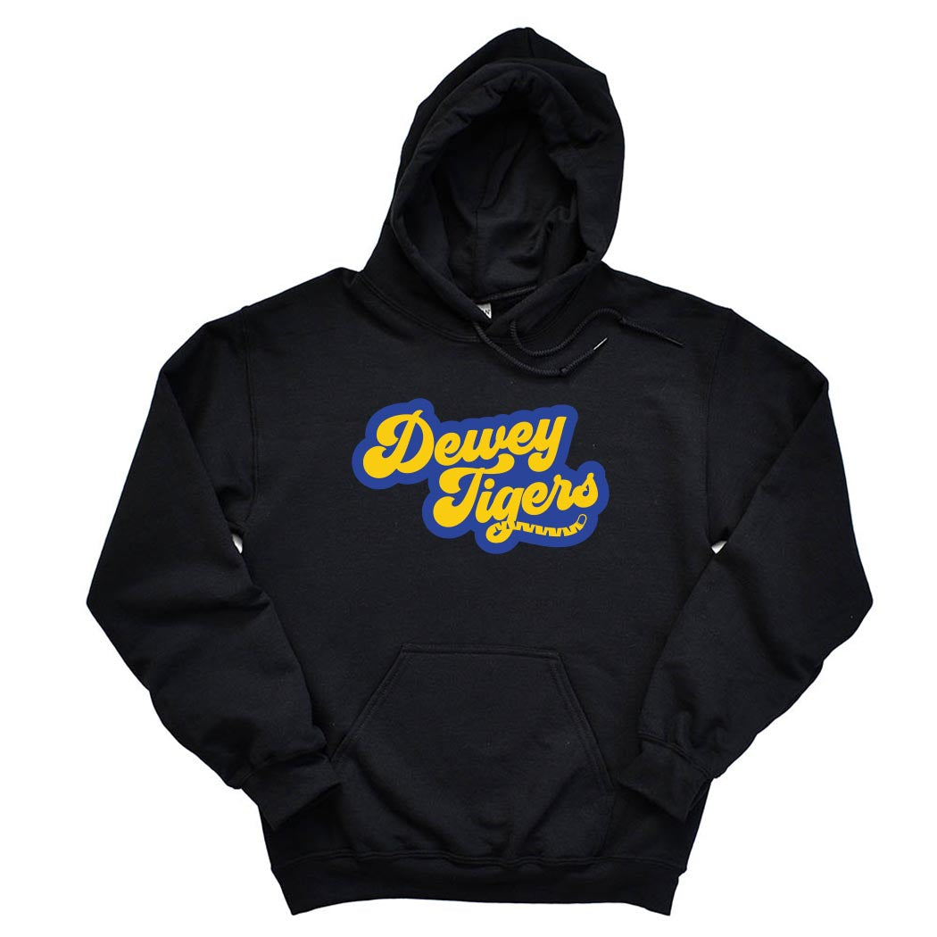 Tigers / Tigres Tail ~ Hoodie ~ Dewey Elementary School