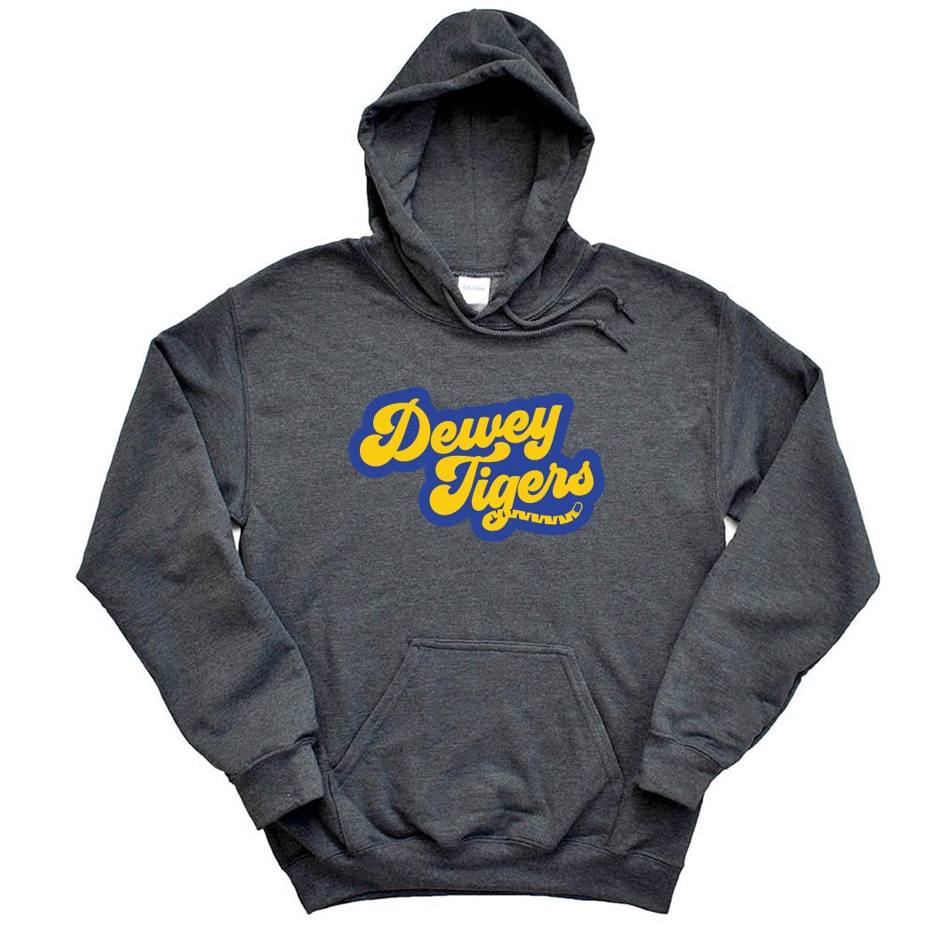 Tigers / Tigres Tail ~ Hoodie ~ Dewey Elementary School