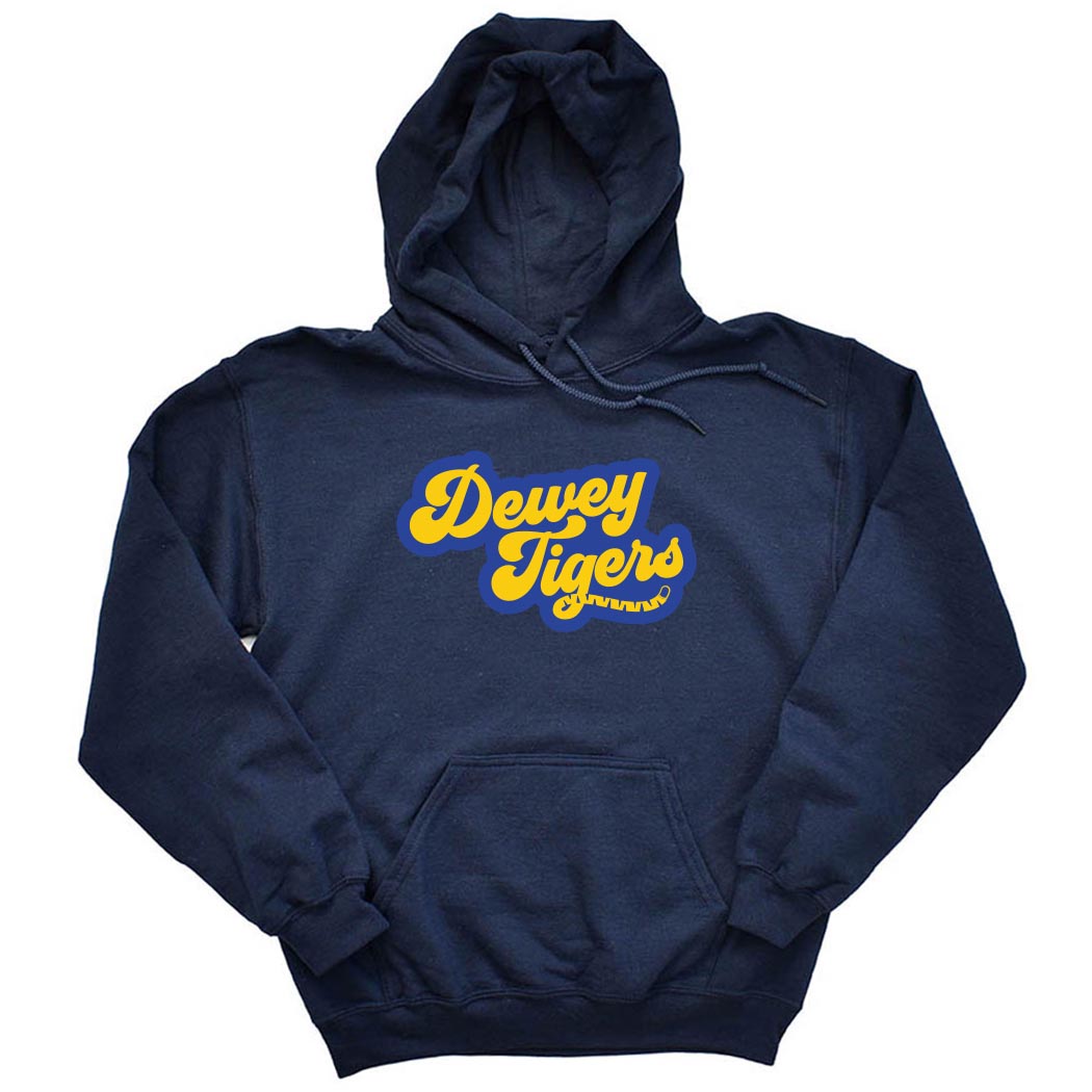 Tigers / Tigres Tail ~ Hoodie ~ Dewey Elementary School