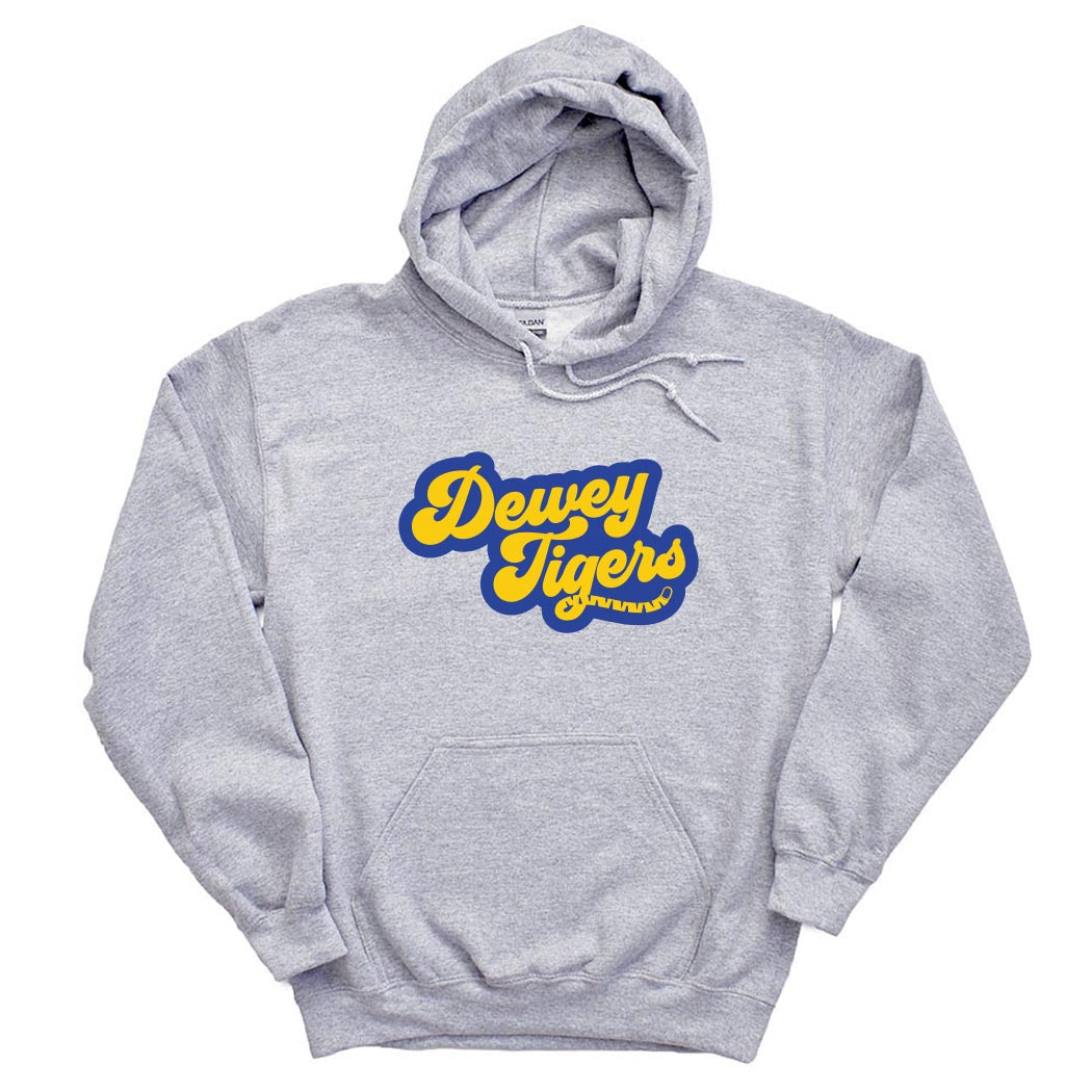 Tigers / Tigres Tail ~ Hoodie ~ Dewey Elementary School