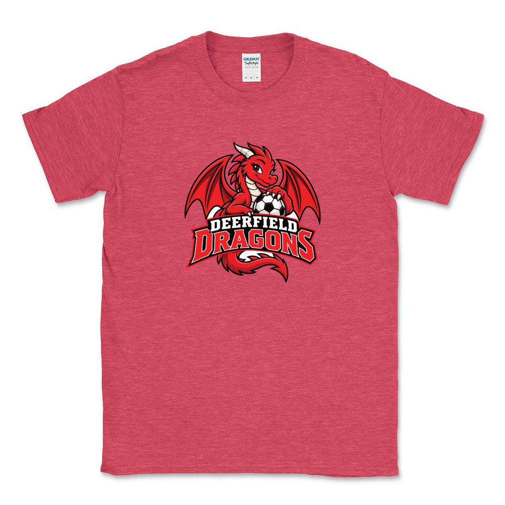 Dragon Mascot ~ Cotton T-Shirt ~ Deerfield Dragons AYSO Soccer