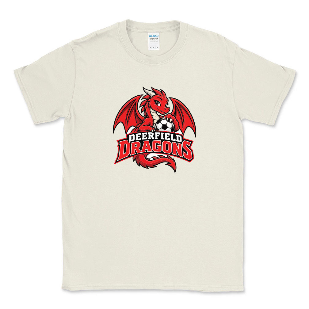 Dragon Mascot ~ Cotton T-Shirt ~ Deerfield Dragons AYSO Soccer