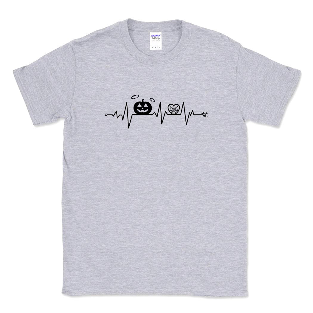 EKG Heartbeat ~ Cotton T-Shirt ~ Breiter Creations