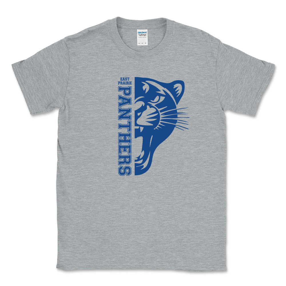 Panther Head ~ Cotton T-Shirt ~ East Prairie School