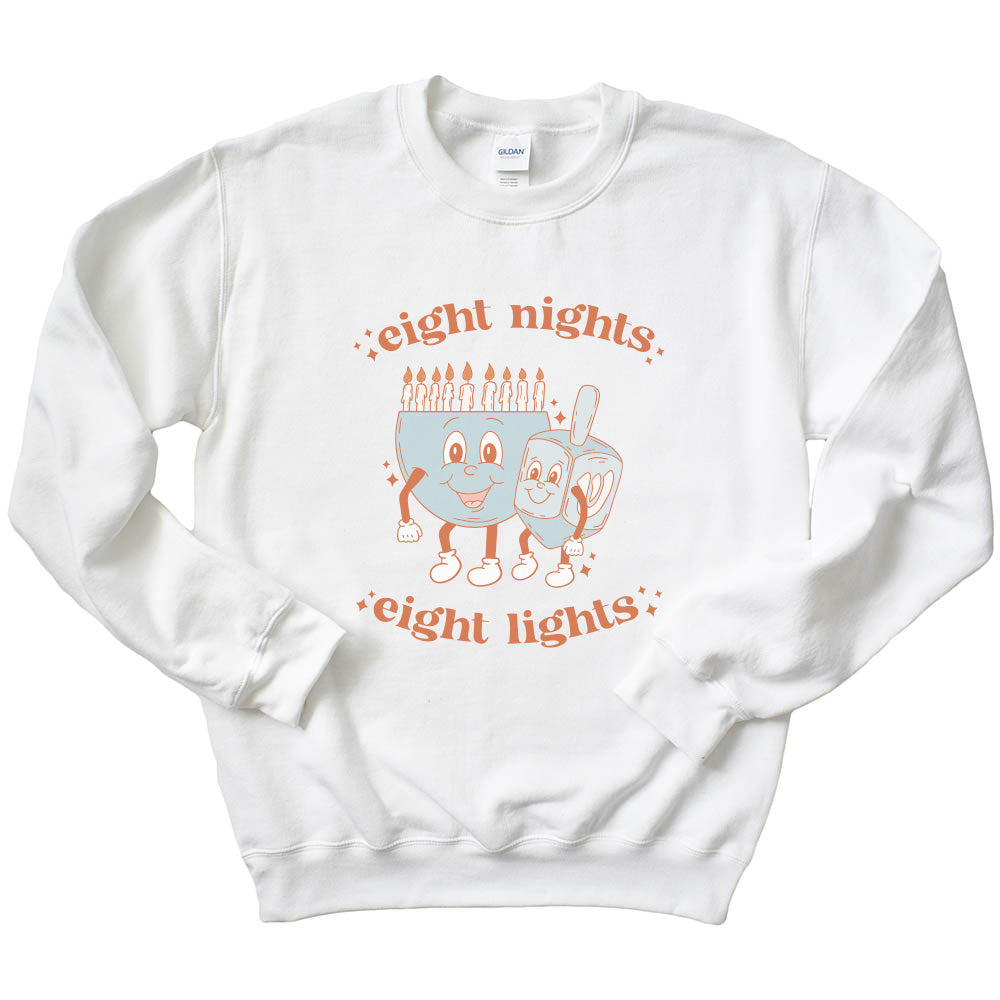 Eight Nights Eight Lights ~ Crewneck Sweatshirt ~ humanKIND