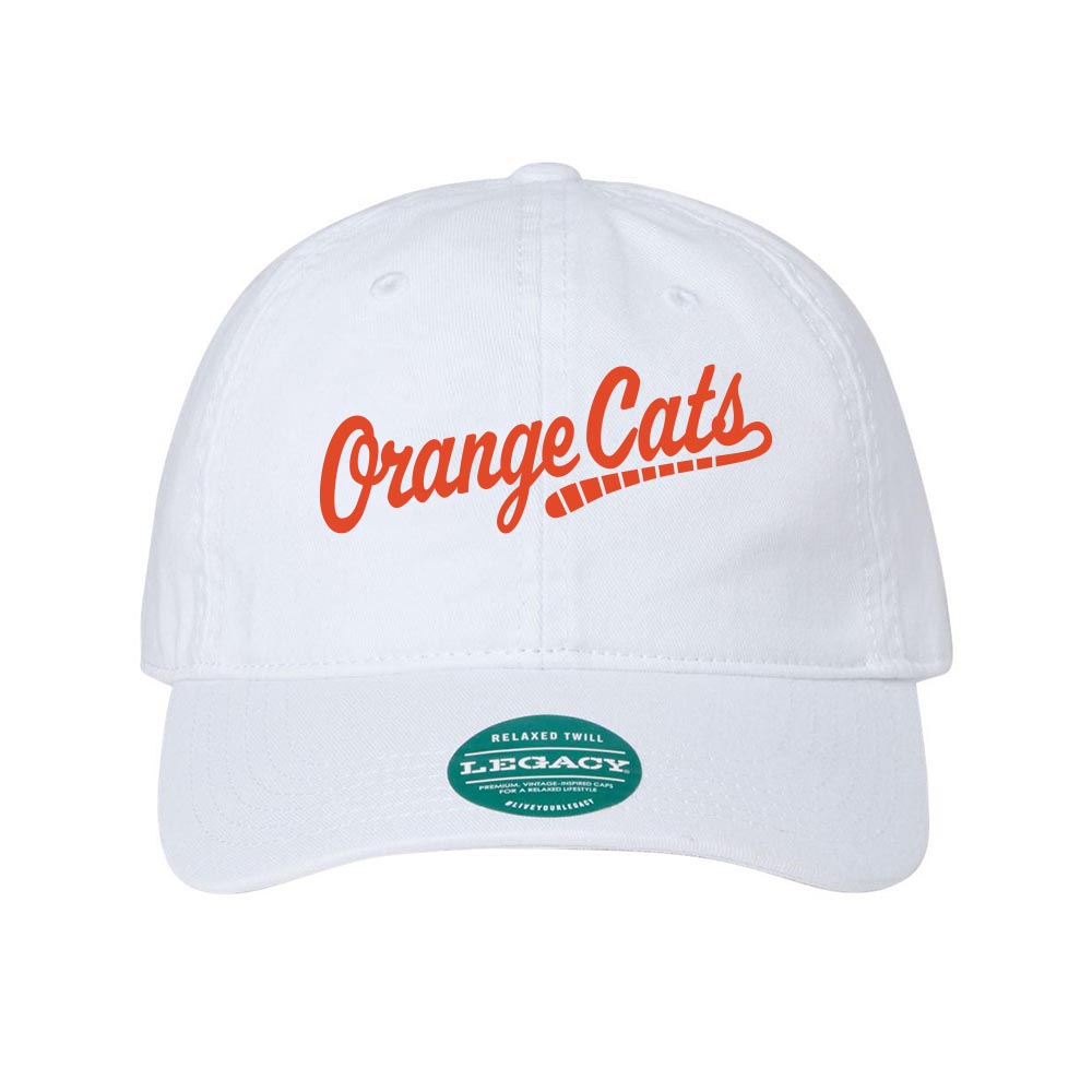 Orange Cats Dad Hats ~ Evanston Baseball