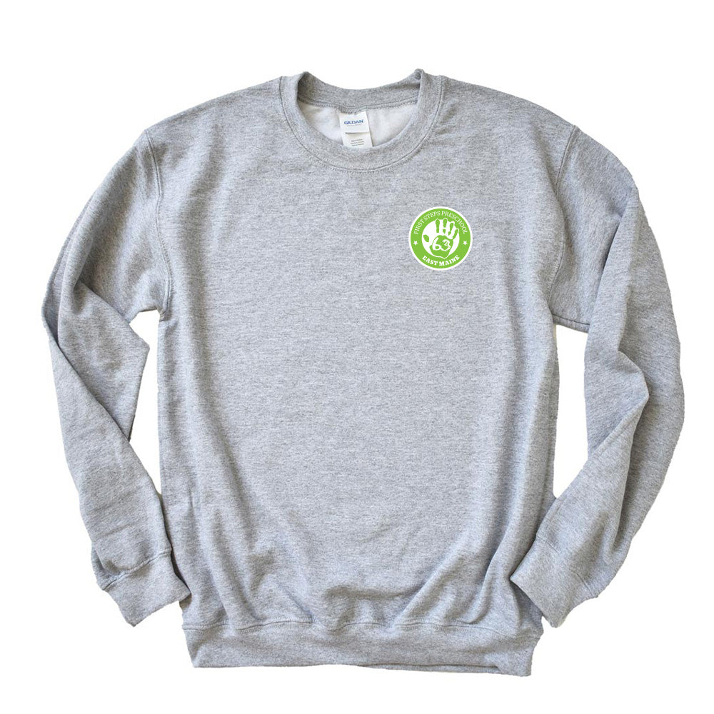 Logo ~ Raglan Crewneck Sweatshirt ~ First Steps Preschool
