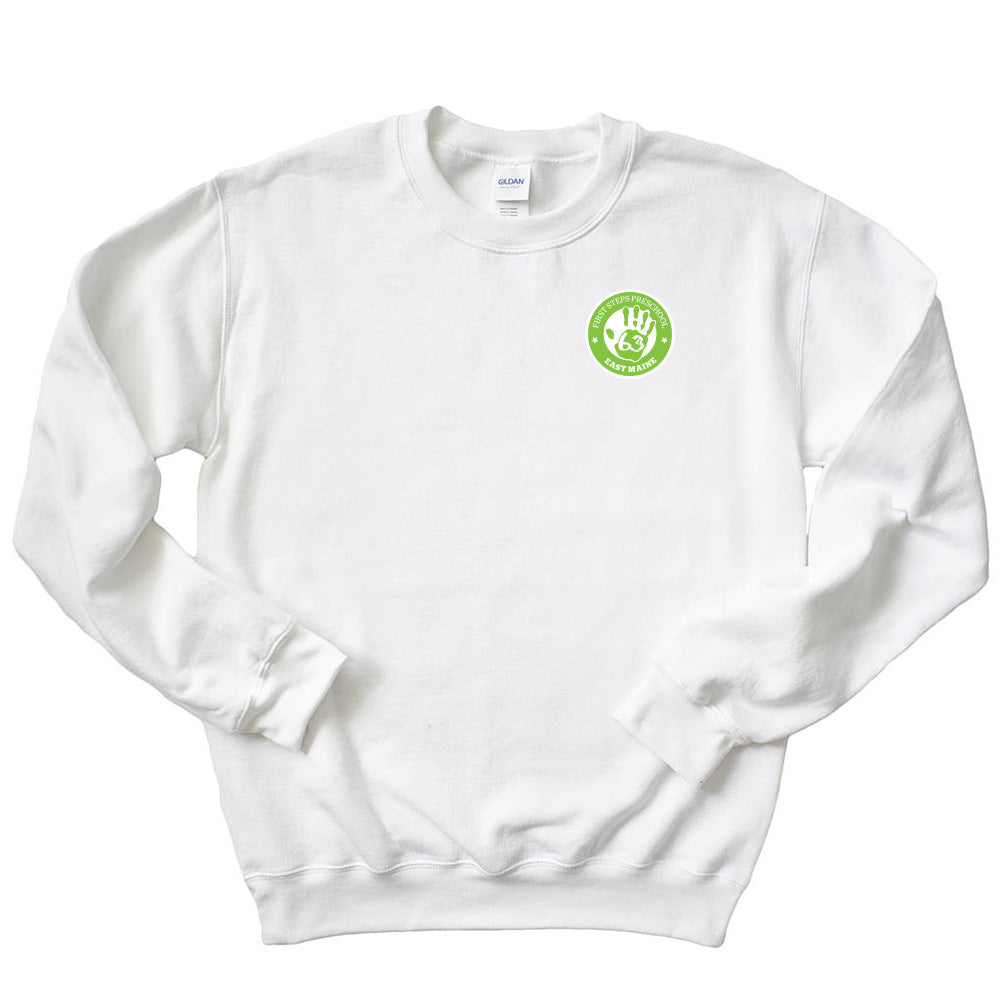 Logo ~ Raglan Crewneck Sweatshirt ~ First Steps Preschool