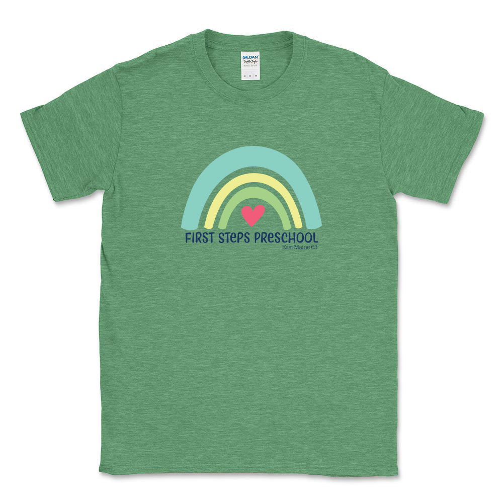 Rainbow ~ Cotton T-Shirt ~ First Steps Preschool