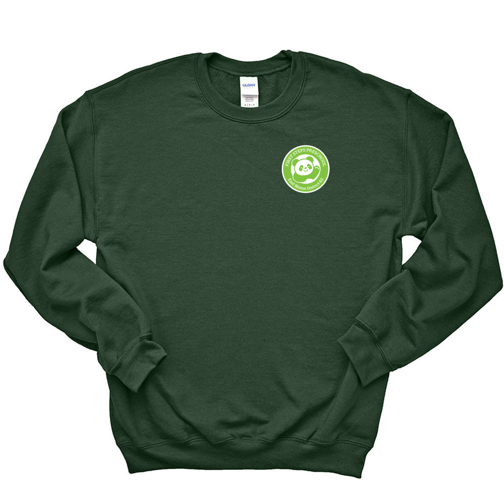 Logo ~ Raglan Crewneck Sweatshirt ~ First Steps Preschool