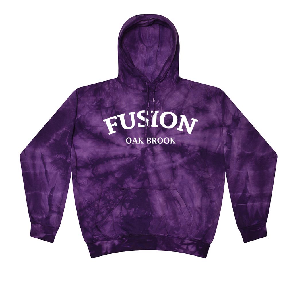 ARC TIE DYE HOODIE ~ FUSION ACADEMY OAK BROOK ~ youth & adult ~ classic unisex fit