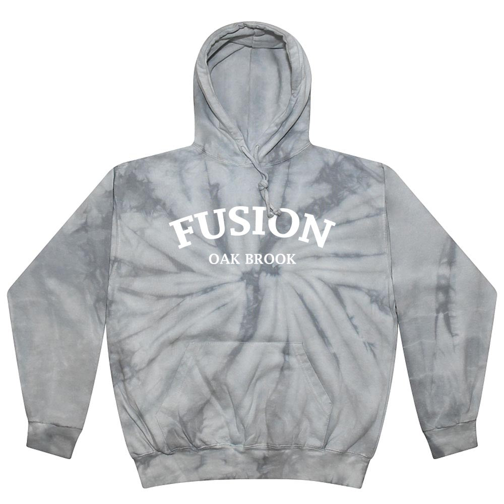 ARC TIE DYE HOODIE ~ FUSION ACADEMY OAK BROOK ~ youth & adult ~ classic unisex fit