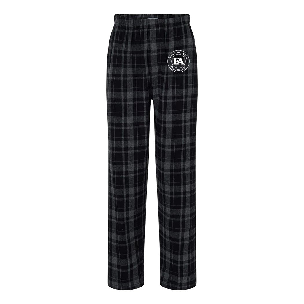 Medallion ~ Flannel Pants ~ Fusion Academy Oak Brook-black jordan plaid
