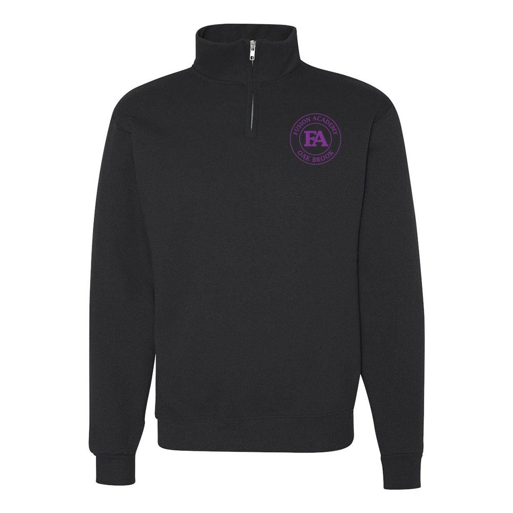 MEDALLION QUARTER ZIP SWEATSHIRT ~ FUSION ACADEMY OAK BROOK ~ adult ~ classic fit