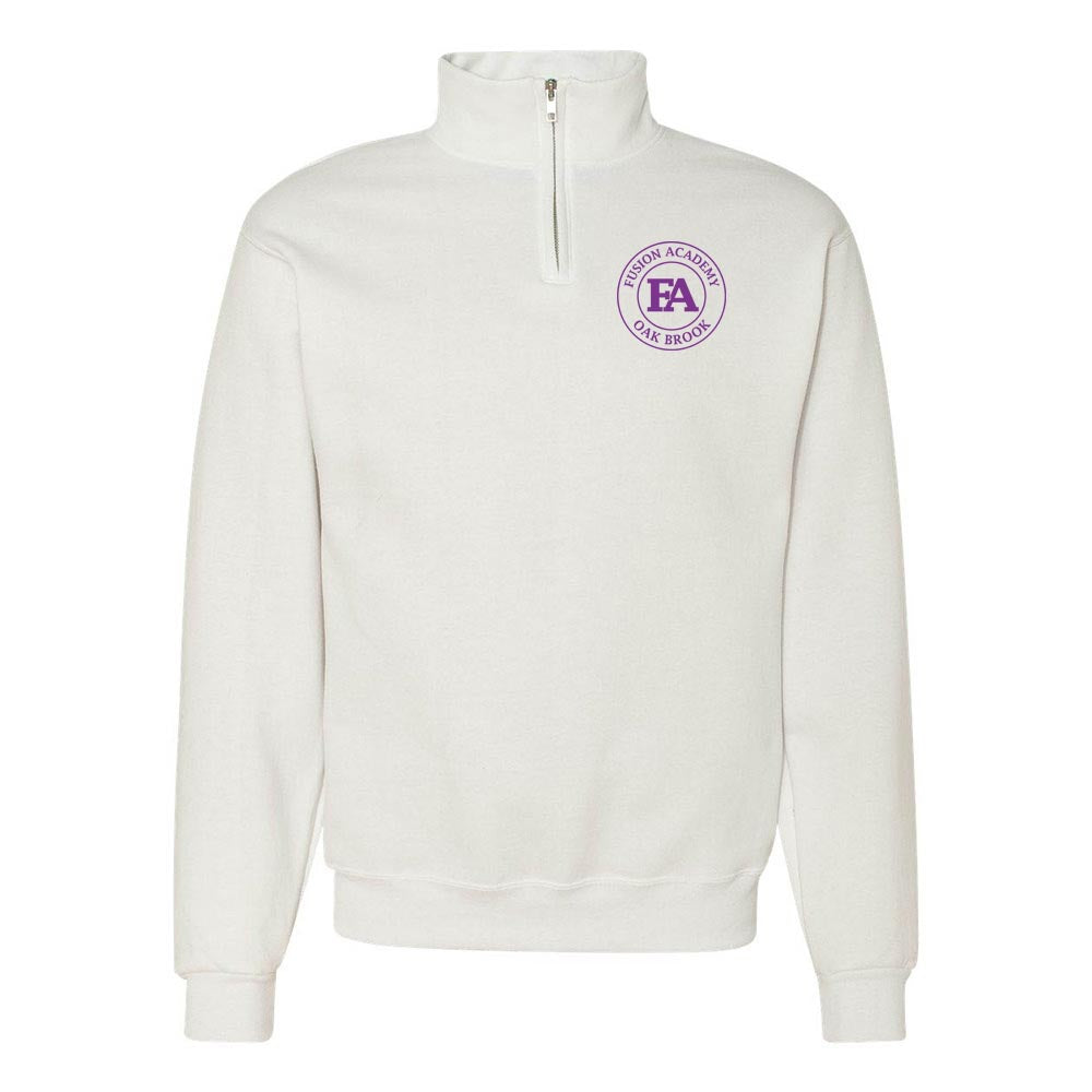 MEDALLION QUARTER ZIP SWEATSHIRT ~ FUSION ACADEMY OAK BROOK ~ adult ~ classic fit
