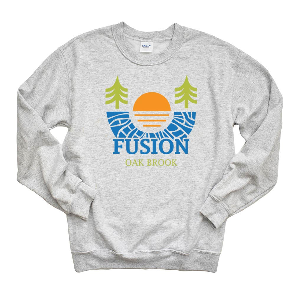 SUNSET SWEATSHIRT ~ FUSION ACADEMY OAK BROOK ~ youth & adult ~ classic unisex fit