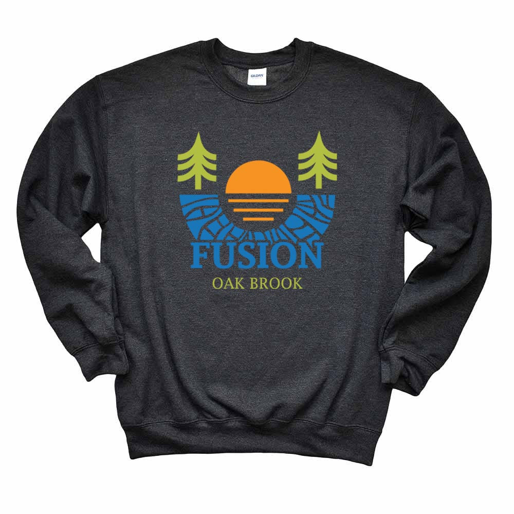 SUNSET SWEATSHIRT ~ FUSION ACADEMY OAK BROOK ~ youth & adult ~ classic unisex fit