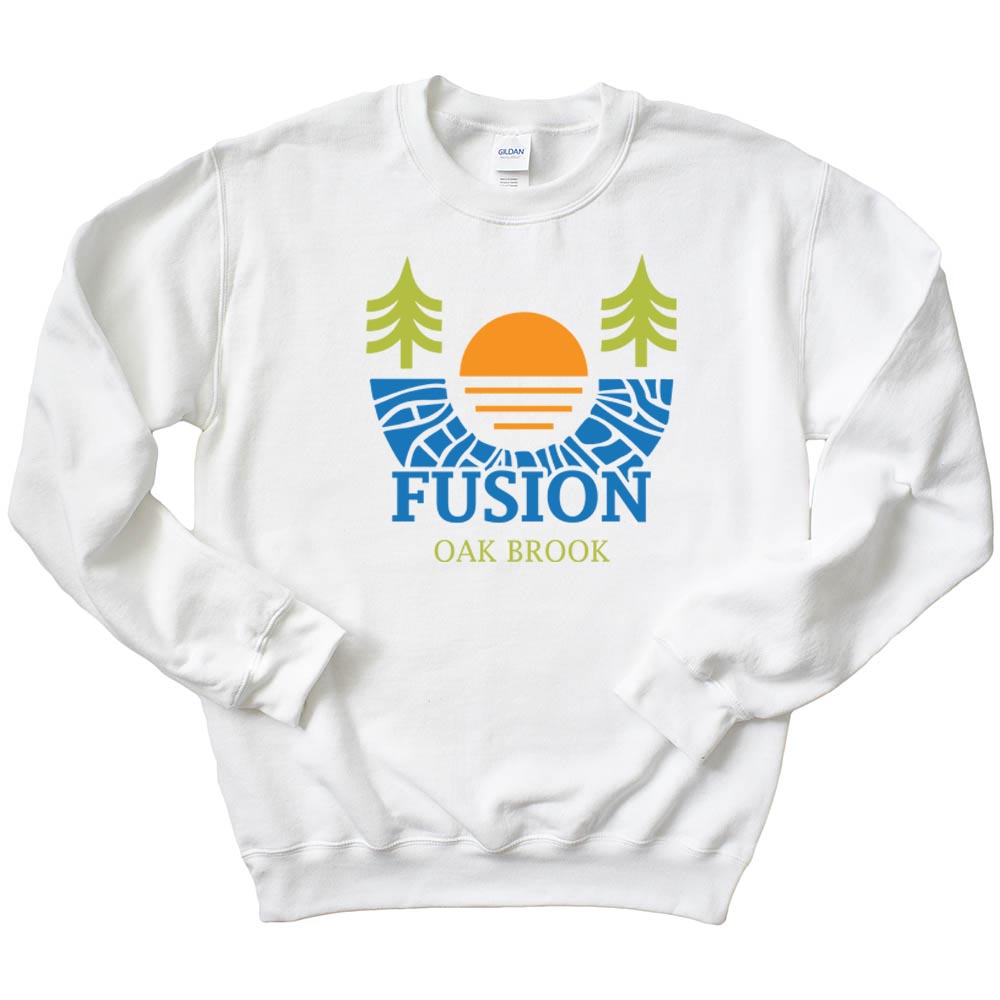 SUNSET SWEATSHIRT ~ FUSION ACADEMY OAK BROOK ~ youth & adult ~ classic unisex fit
