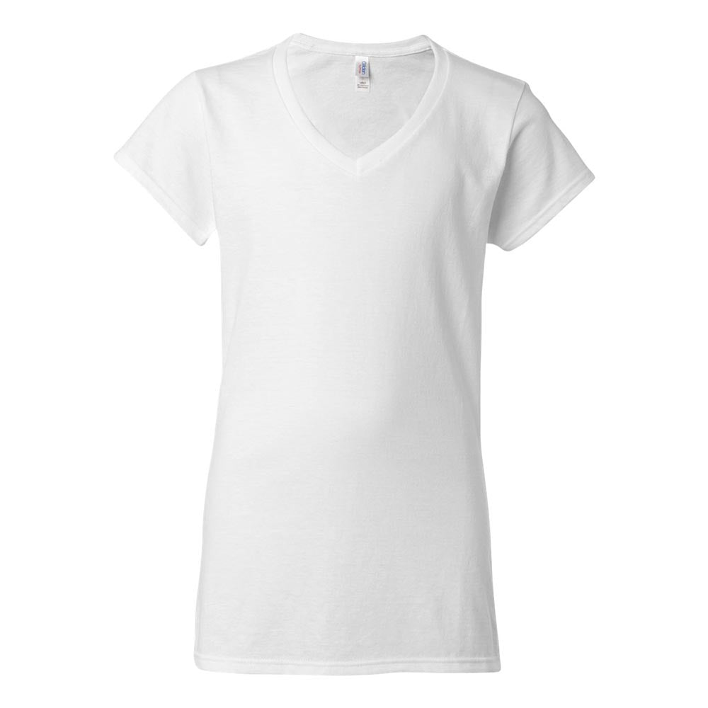 CUSTOM WOMEN'S V-NECK TEE ~ FIRST STEPS PRESCHOOL ~ adult & women's ~ classic fit