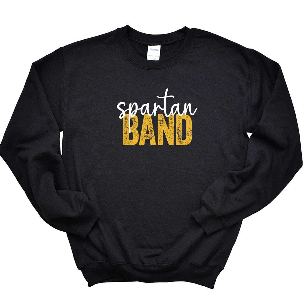 Spartan Band Script ~ Heavy Blend Crewneck Sweatshirt ~ Glenbrook North Band