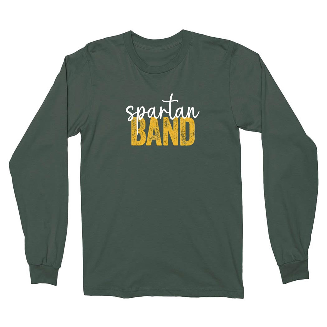 Spartan Band Script ~ Heavy Cotton Long Sleeve T-Shirt ~ Glenbrook North Band