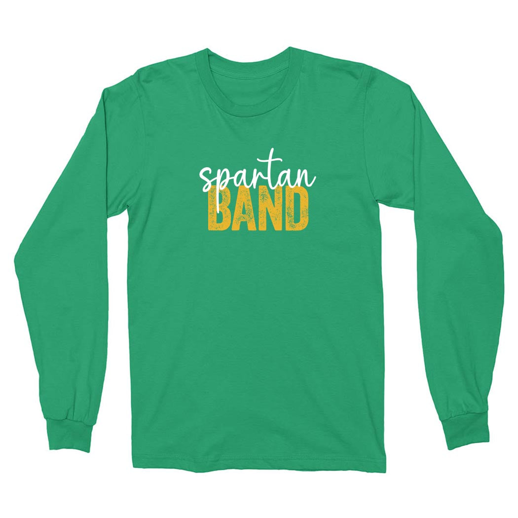 Spartan Band Script ~ Heavy Cotton Long Sleeve T-Shirt ~ Glenbrook North Band
