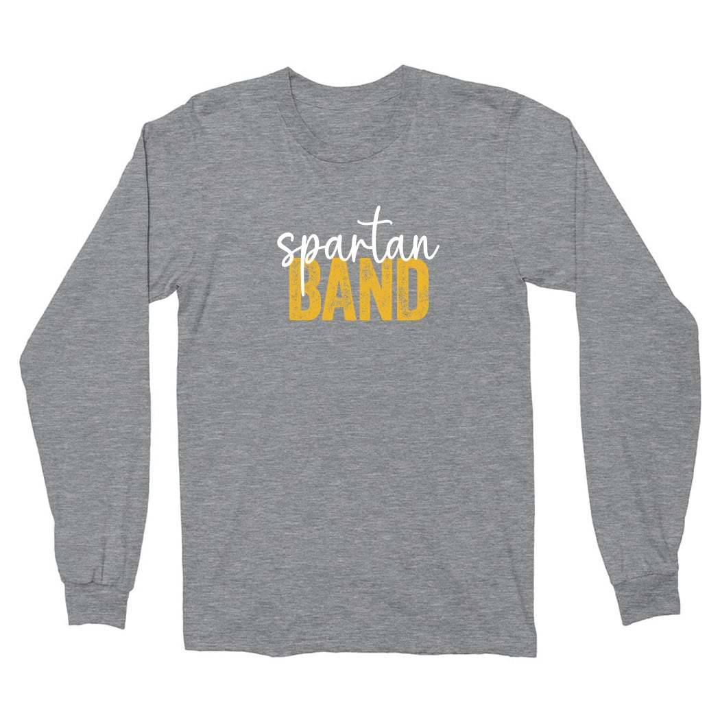 Spartan Band Script ~ Heavy Cotton Long Sleeve T-Shirt ~ Glenbrook North Band