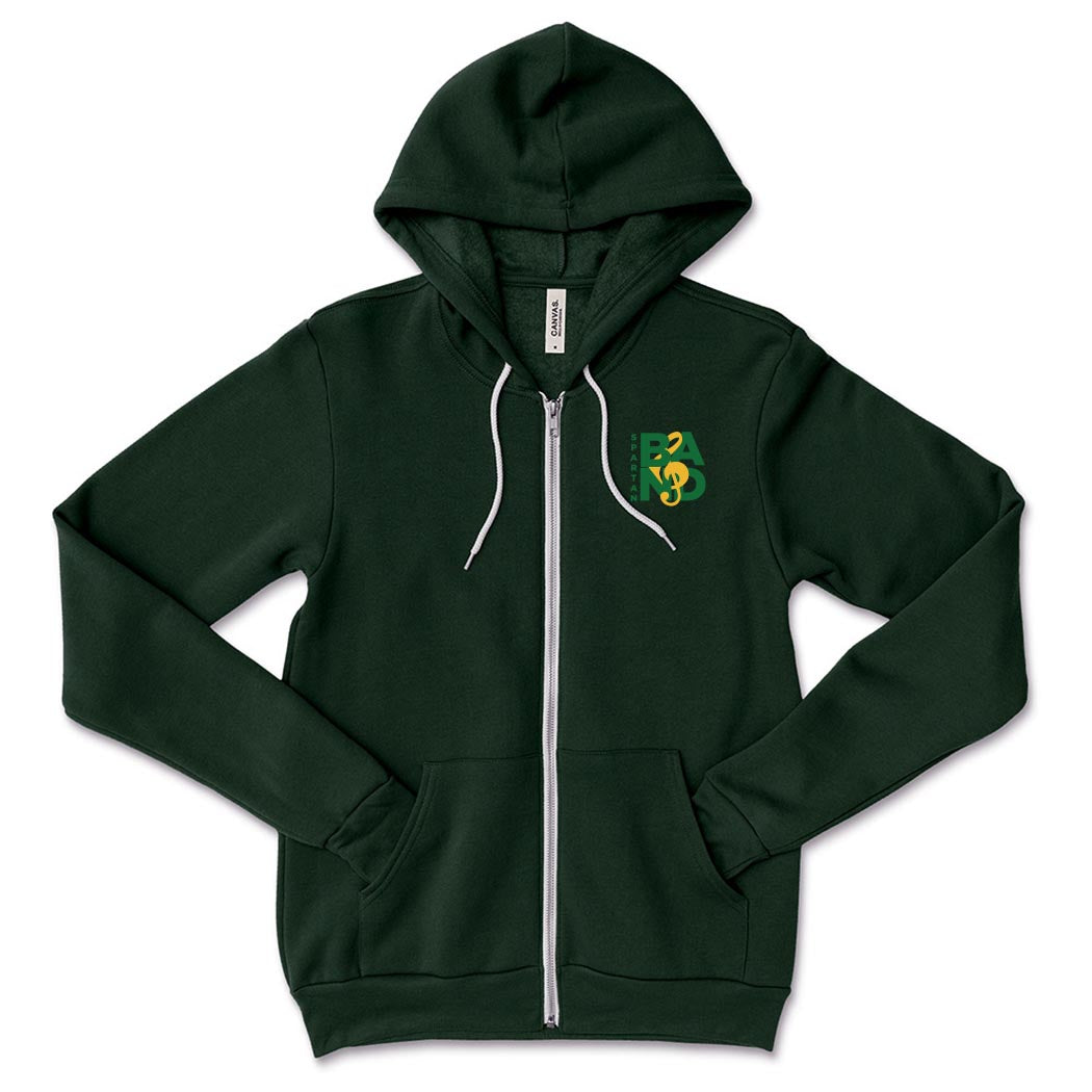Band Square ~ Sponge Fleece Full-Zip Hoodie ~ Glenbrook North Band