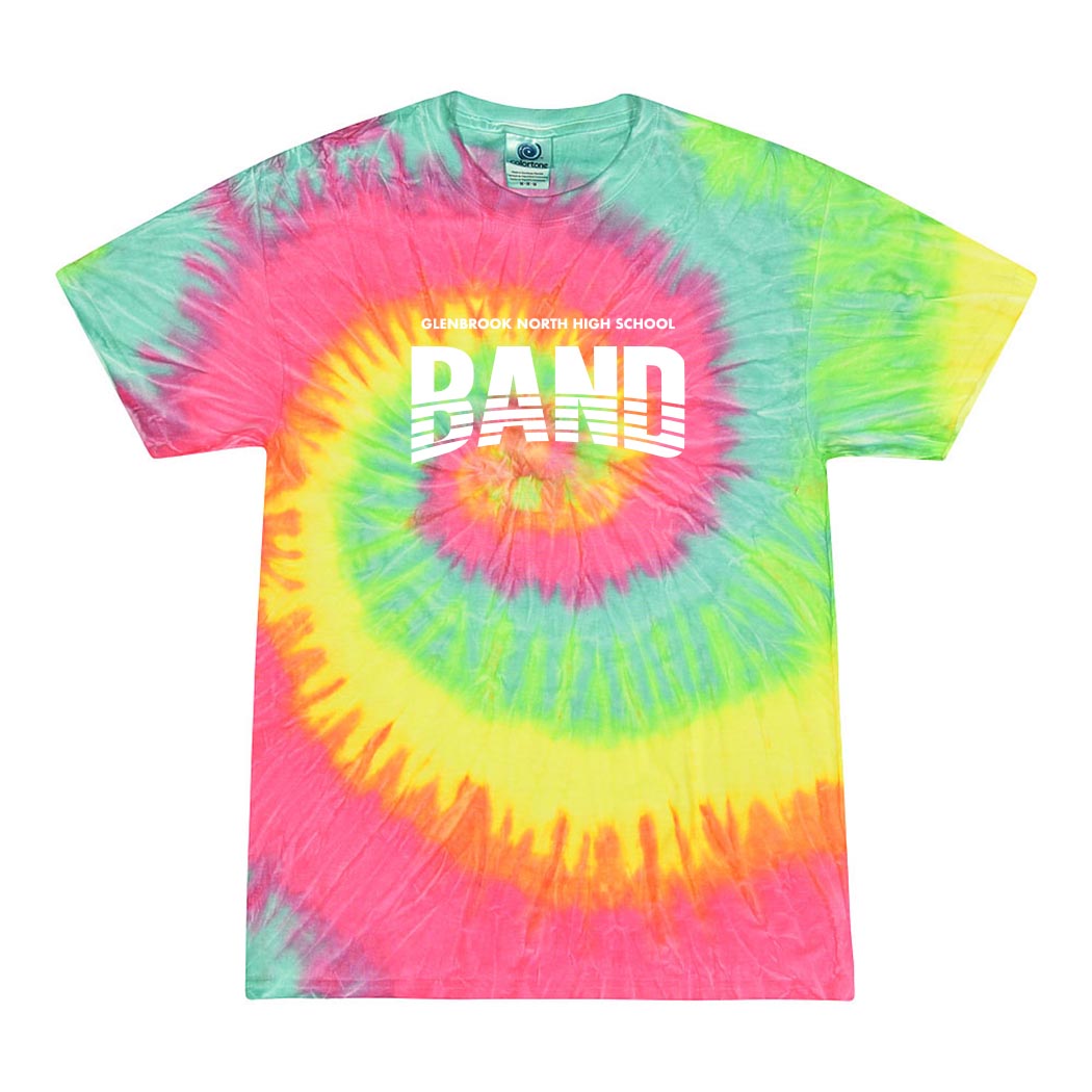Striped Arc ~ Tie-Dye T-Shirt ~ Glenbrook North Band