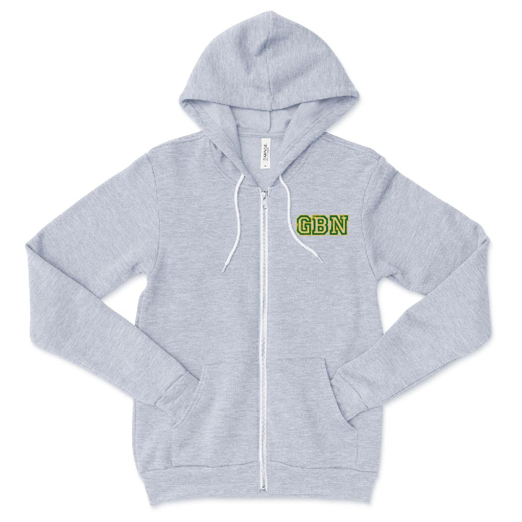 Collegiate GBN ~ Bella Canvas Zip Hoodie ~ Glenbrook North High School