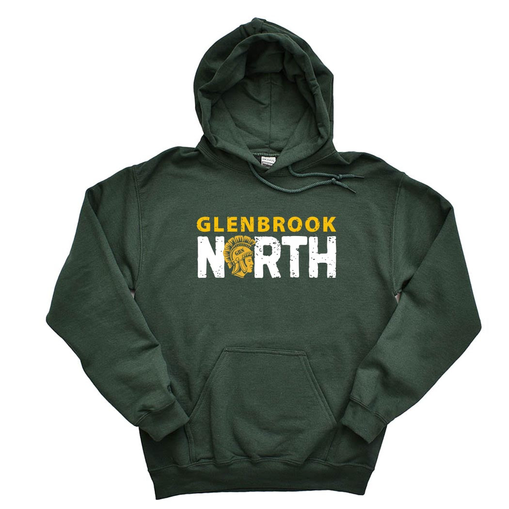North Mascot ~ Gildan Hoodie ~ Glenbrook North High School